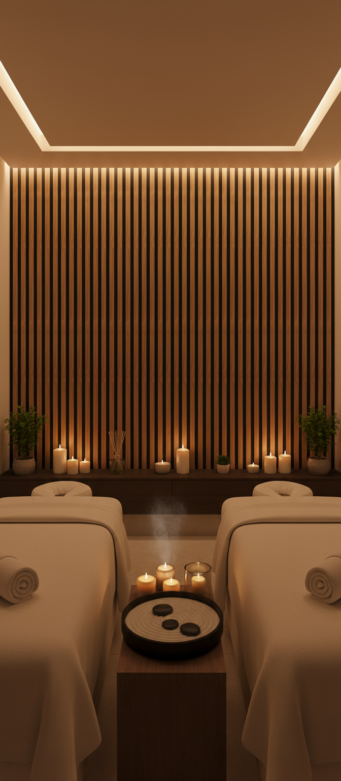 Walnuss Akustik Wandpaneel 275 × 60 cm – Holzoptik Wandverkleidung mit Schallabsorption