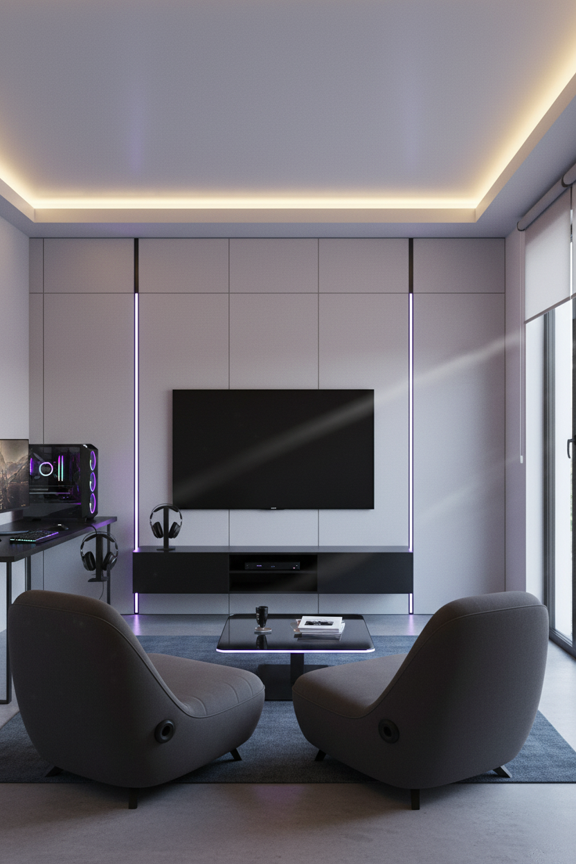 Aluminiumgraues PVC Wandpaneel 280 × 122 cm – Metalloptik, Wasserdicht & Derzfrei