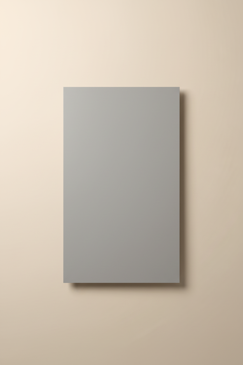 Aluminiumgraues PVC Wandpaneel 280 × 122 cm – Metalloptik, Wasserdicht & Derzfrei