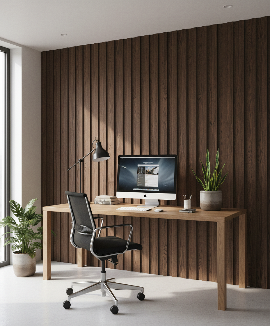 MDF Wandpaneel Natürliche Holzoptik – Dekorative Lamellen Wandverkleidung für Innenräume