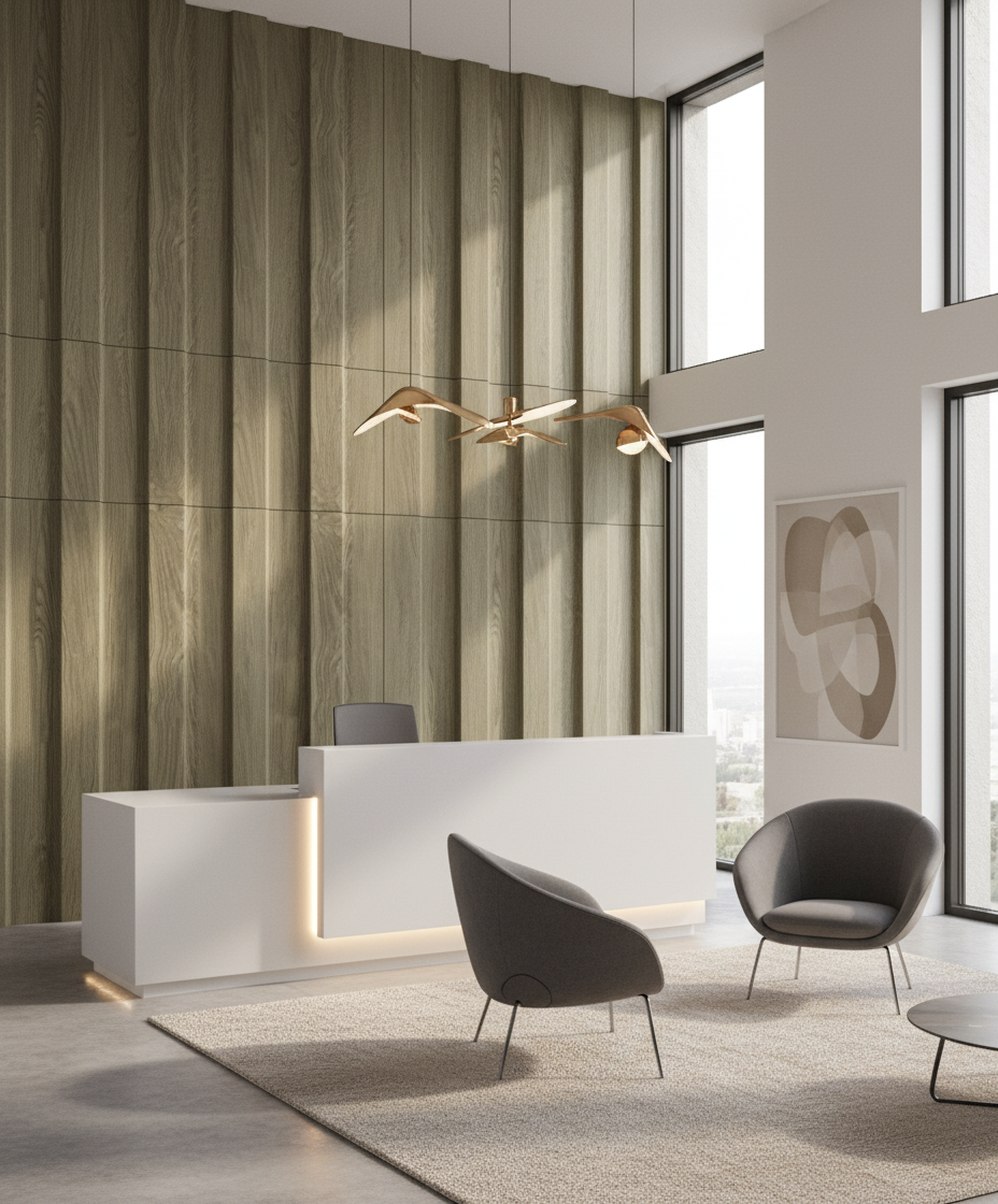 MDF-Wandpaneele - Rustikale Eiche strukturiert Dekorative Innenverkleidung