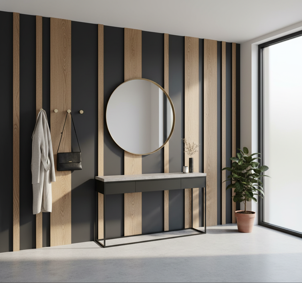 MDF Wall Cladding - Pine Tone Modern Decorative Interior Cladding