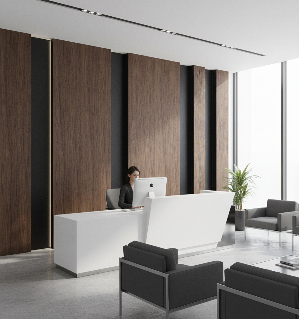 MDF-Wandverkleidung - Hainbuche Ton Modern Dekorative Innenverkleidung