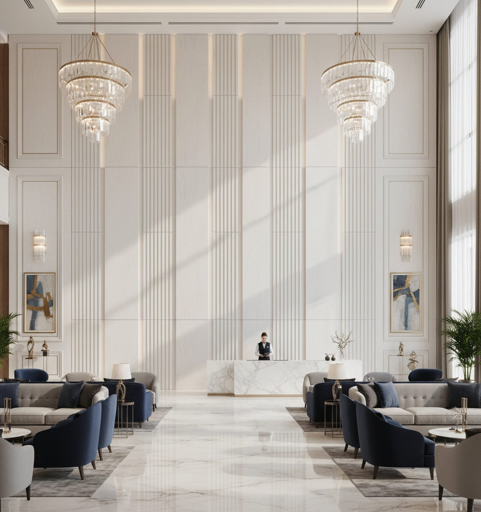 MDF Wall Cladding Panel - White Paintable Decorative Interior Cladding