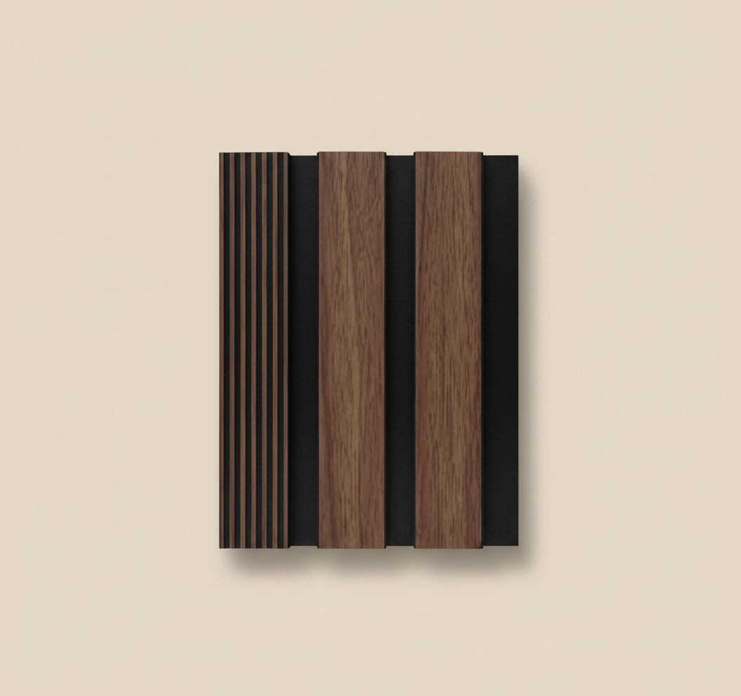 Dünne MDF-Wandverkleidung - Walnuss 1 cm Moderne Wandverkleidung