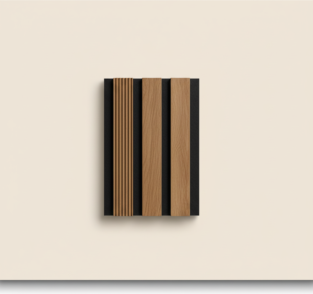 Dünne MDF-Wandverkleidungsplatte - Eiche 1 cm Natürliche Holzoptik