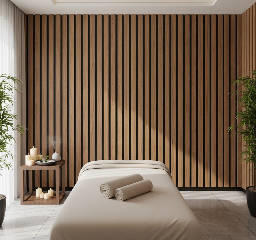 Dünne MDF-Wandverkleidungsplatte - Eiche 1 cm Natürliche Holzoptik