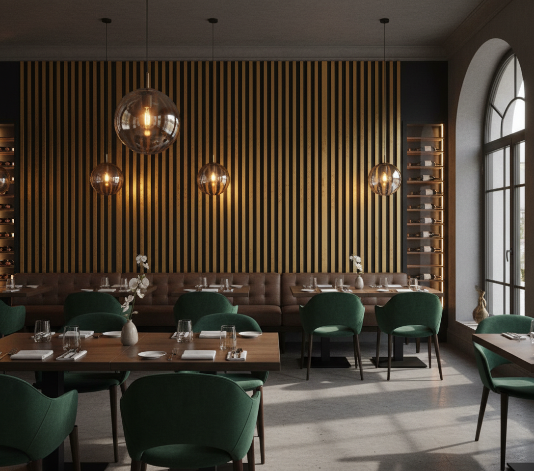 Black Gold MDF Wall Cladding 12 mm | Luxury Decorative Wall Cladding