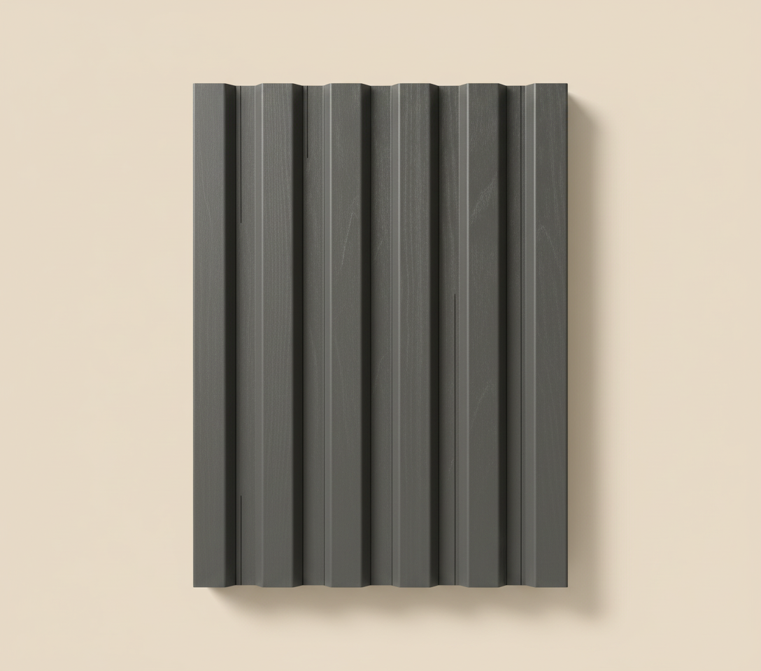 Anthrazitfarbene MDF-Wandpaneele 12 mm | Moderne dekorative Wandverkleidung