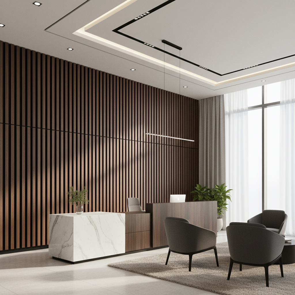 Hainbuche MDF Wandverkleidung 20 cm | Natürliche Holzoptik Wandverkleidung