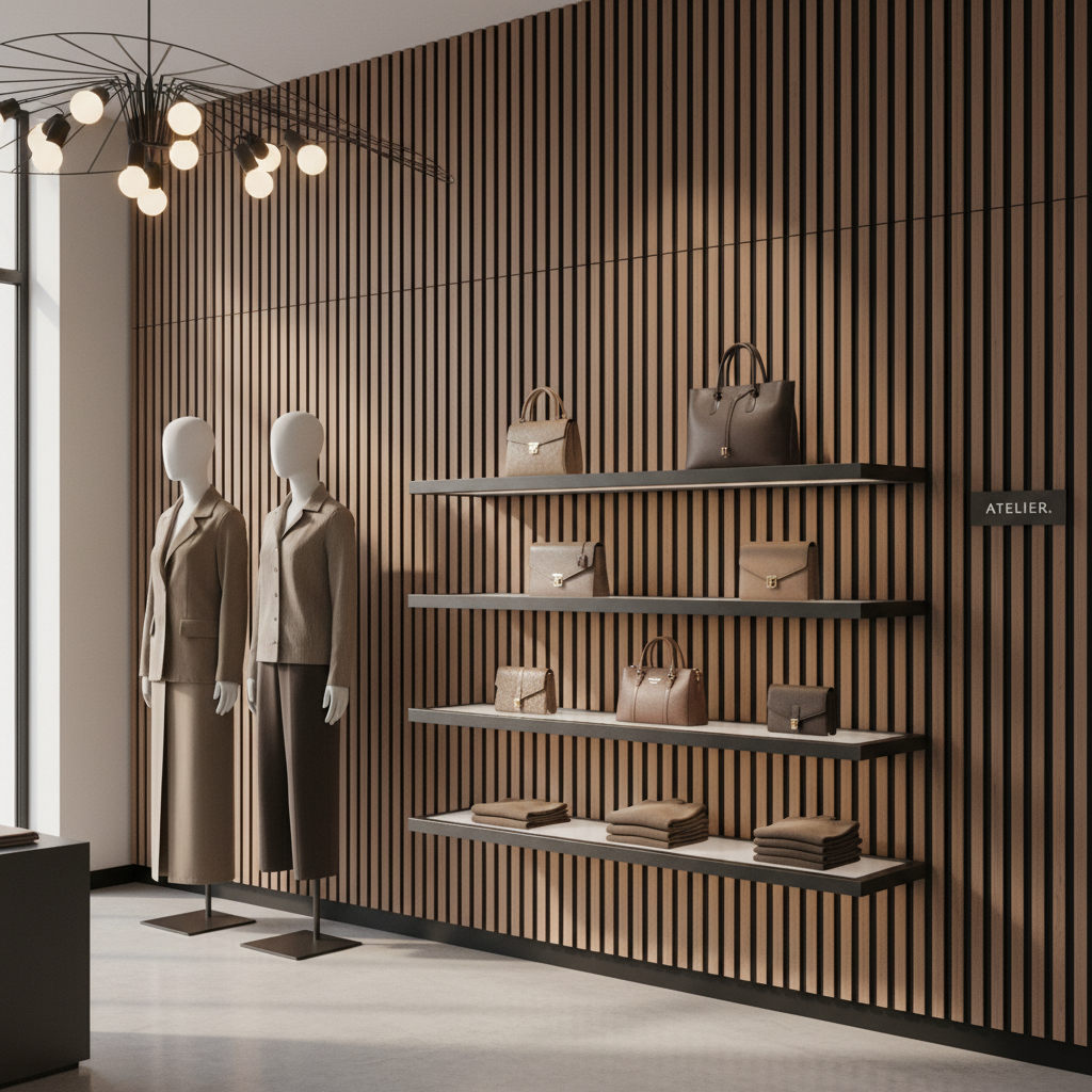 Pine MDF Wall Panels 20 cm | Natural Wood Look Wall Cladding