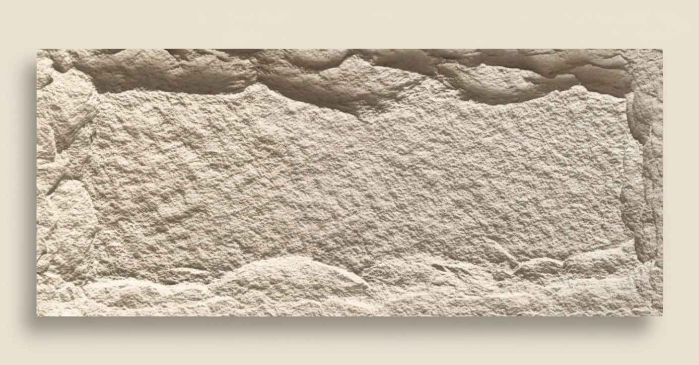 Wandplatte in Sandsteinoptik | Dekorative Wandverkleidung mit Sandstein-Effekt | 60×120 cm