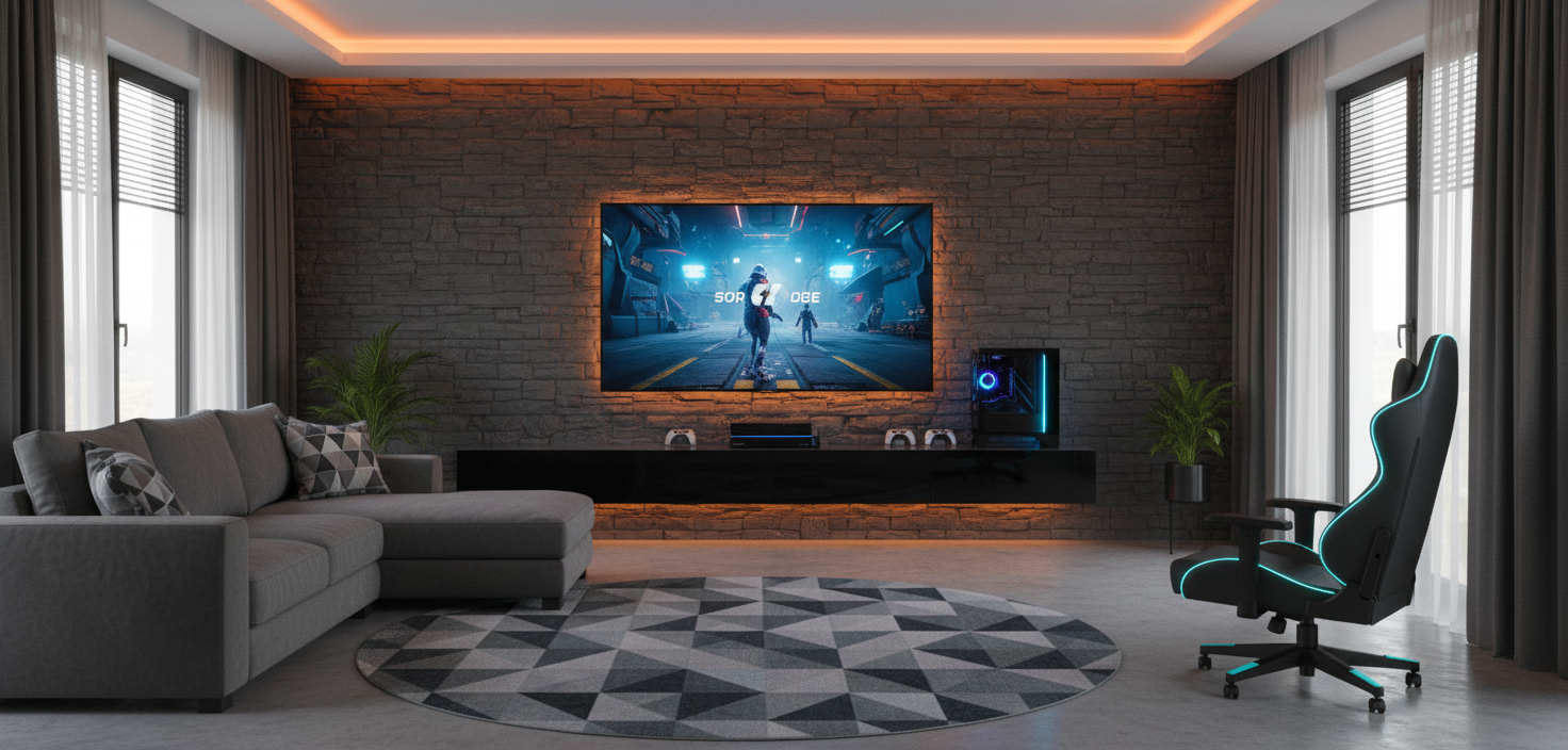 Nástěnný panel v břidlicovém vzhledu | Dekorativní obklad stěny s kamenným efektem | 60×120 cm