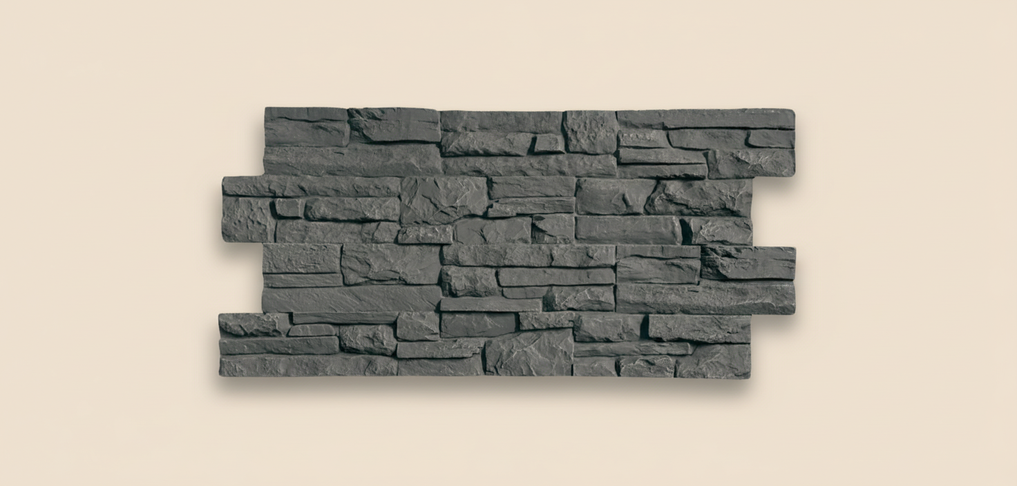 Nástěnný panel v břidlicovém vzhledu | Dekorativní obklad stěny s kamenným efektem | 60×120 cm