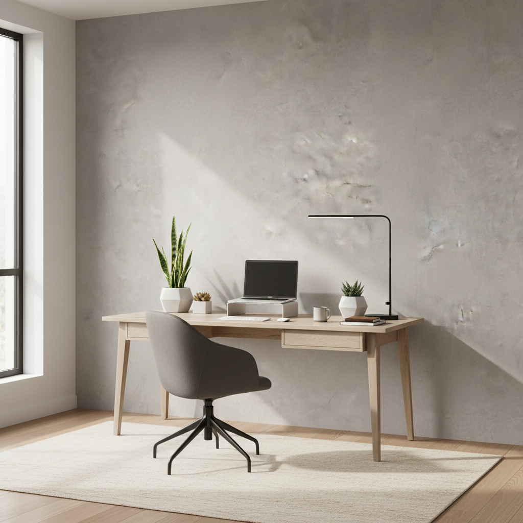 Concrete Sand PVC Wandpaneel 280 × 122 cm – Wasserdicht & Fugenlos