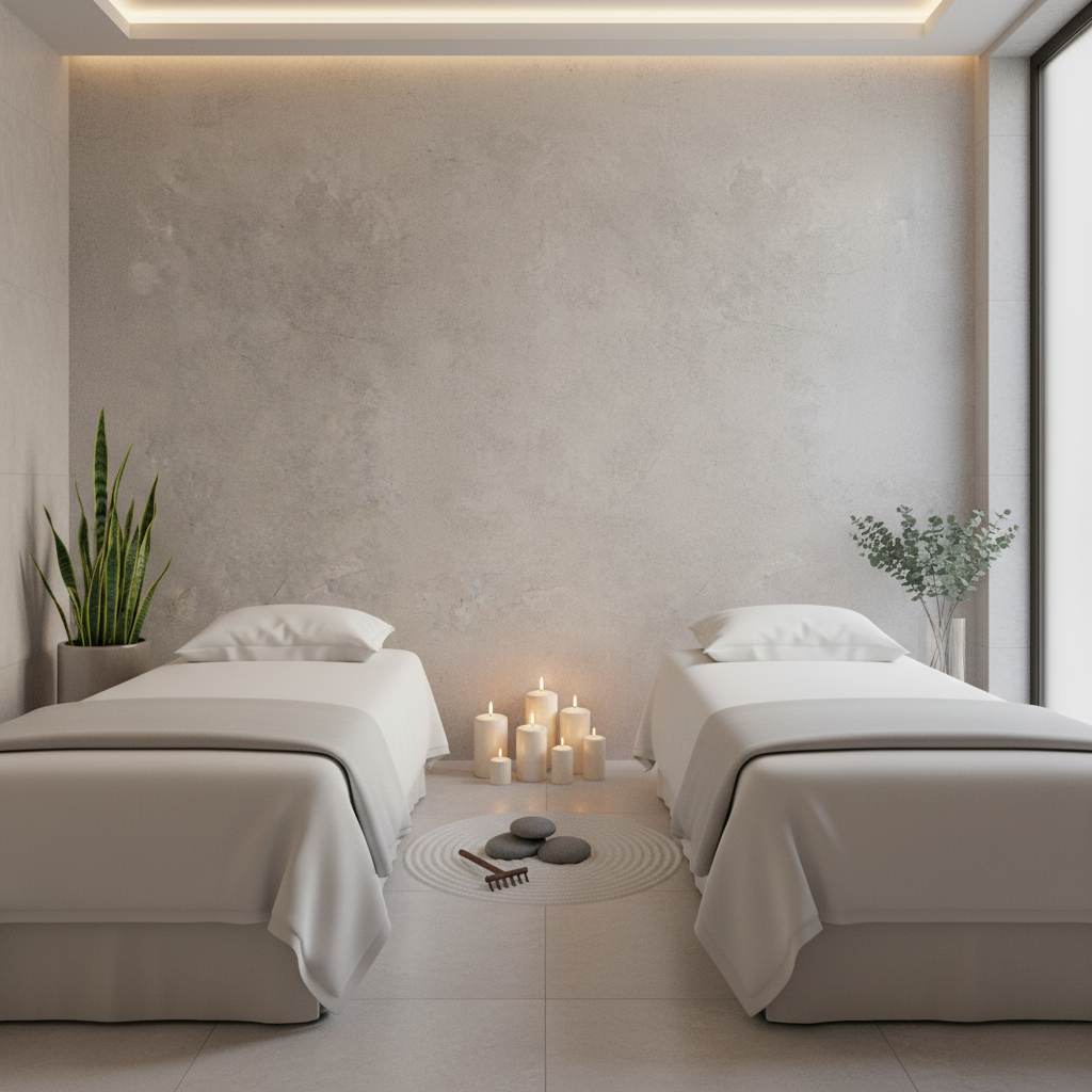 Concrete Sand PVC Wandpaneel 280 × 122 cm – Wasserdicht & Fugenlos