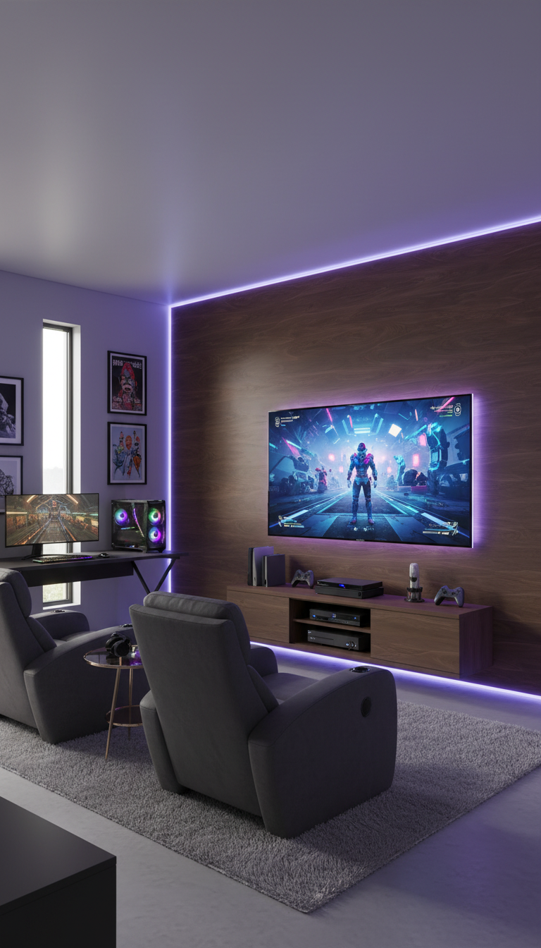 PVC Wandpaneel Nussbaum Holzoptik 280 × 122 cm – Wasserdicht & Fugenlos