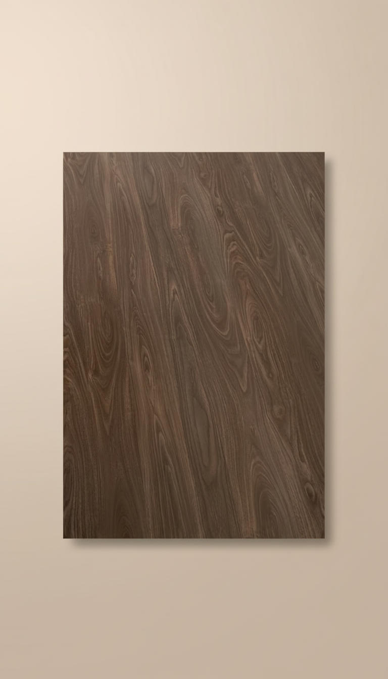 PVC Wandpaneel Nussbaum Holzoptik 280 × 122 cm – Wasserdicht & Fugenlos