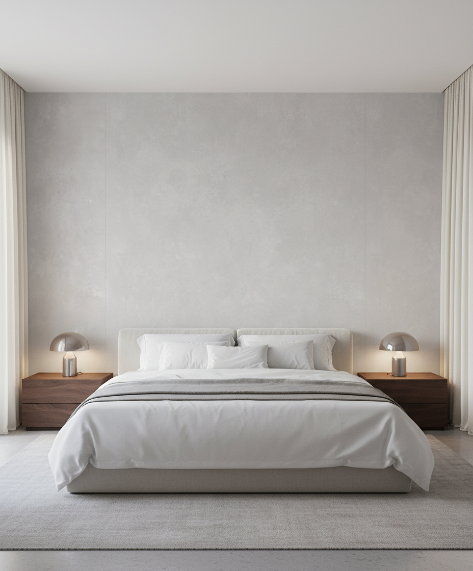 SPC nástěnný panel Concrete Light 260 x 122 cm – Betonový vzhled světle šedý, moderní & voděodolný