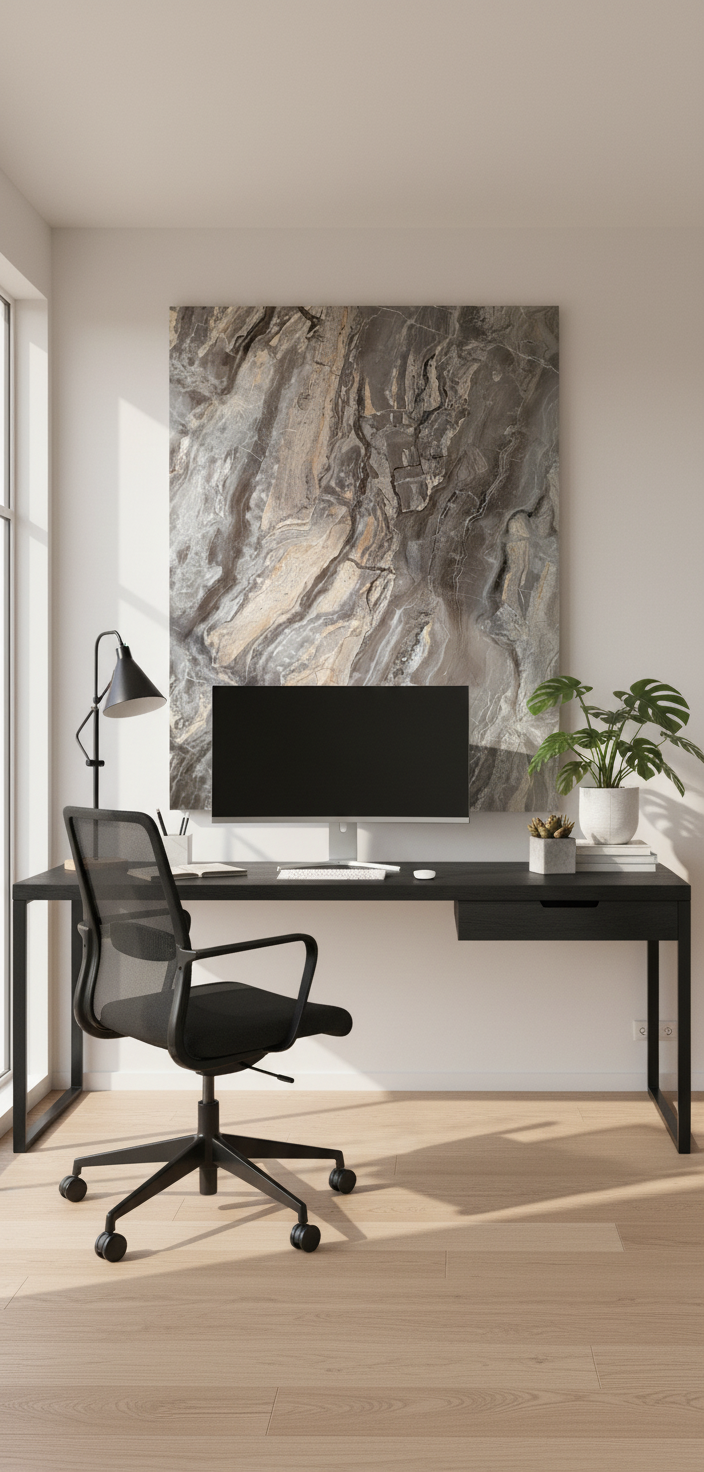 Orobico Gray PVC panel ścienny 280 x 122 cm – Szara imitacja kamienia, Elegancki i wodoodporny