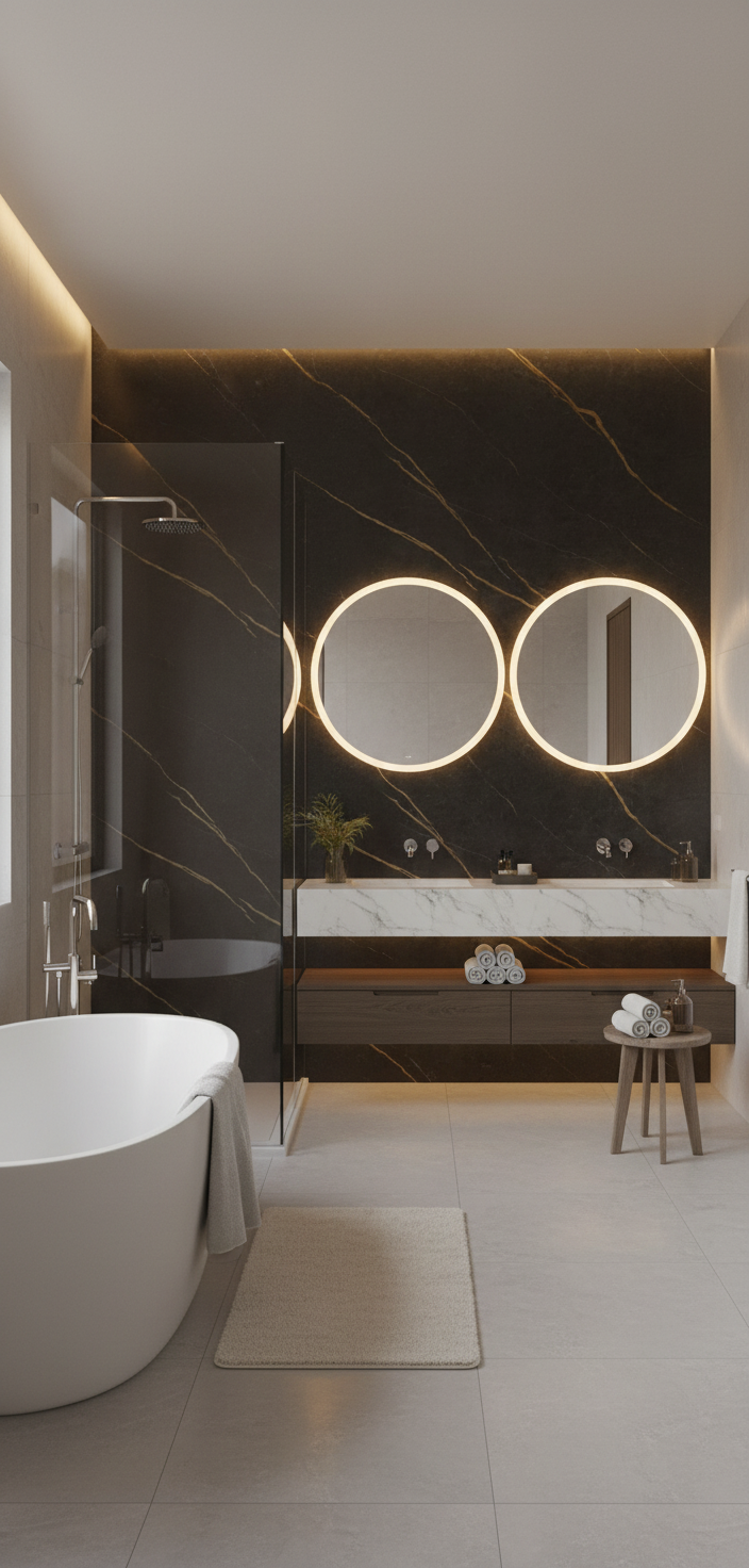Nero Gold PVC-vægpanel 260 x 122 cm – Sort marmorlook med gyldne årer