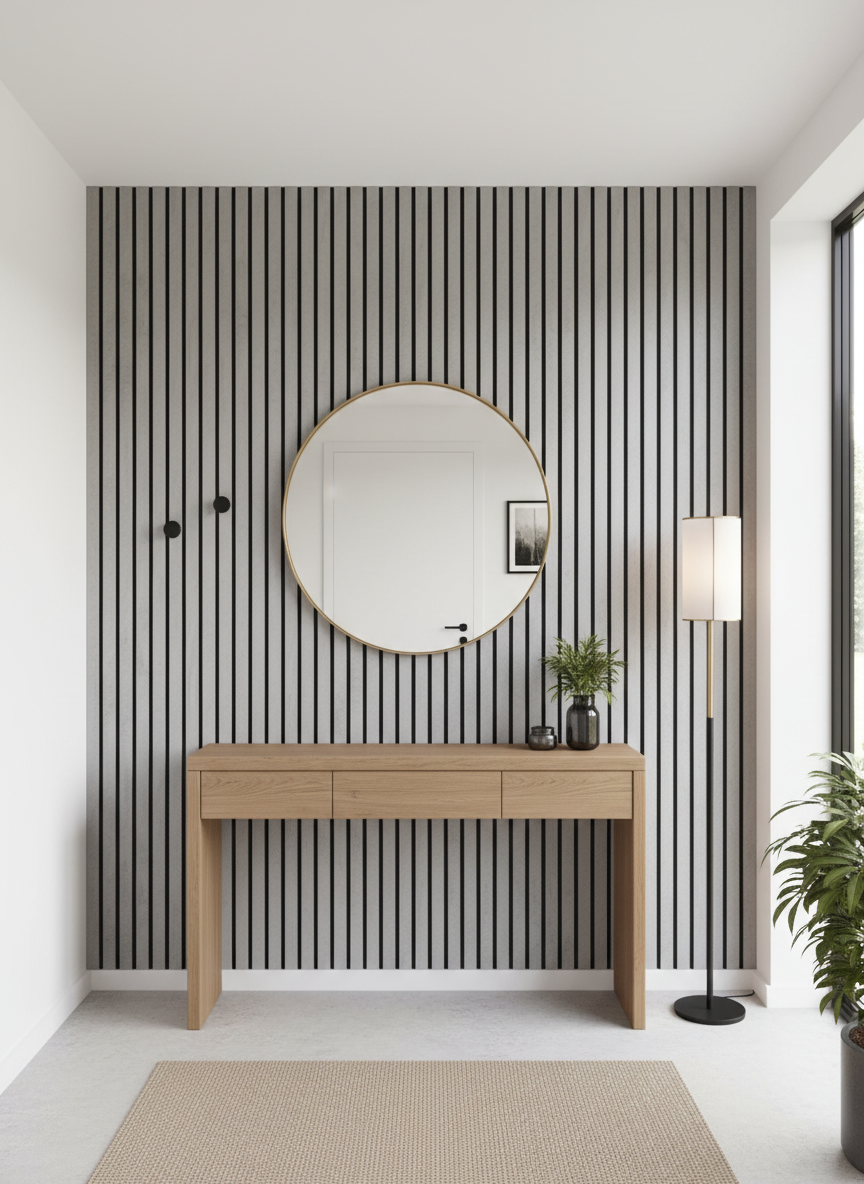 Akustikpanel Loft Dark Stone 275 x 60 cm – Mørkt stenlook & lydisolerende