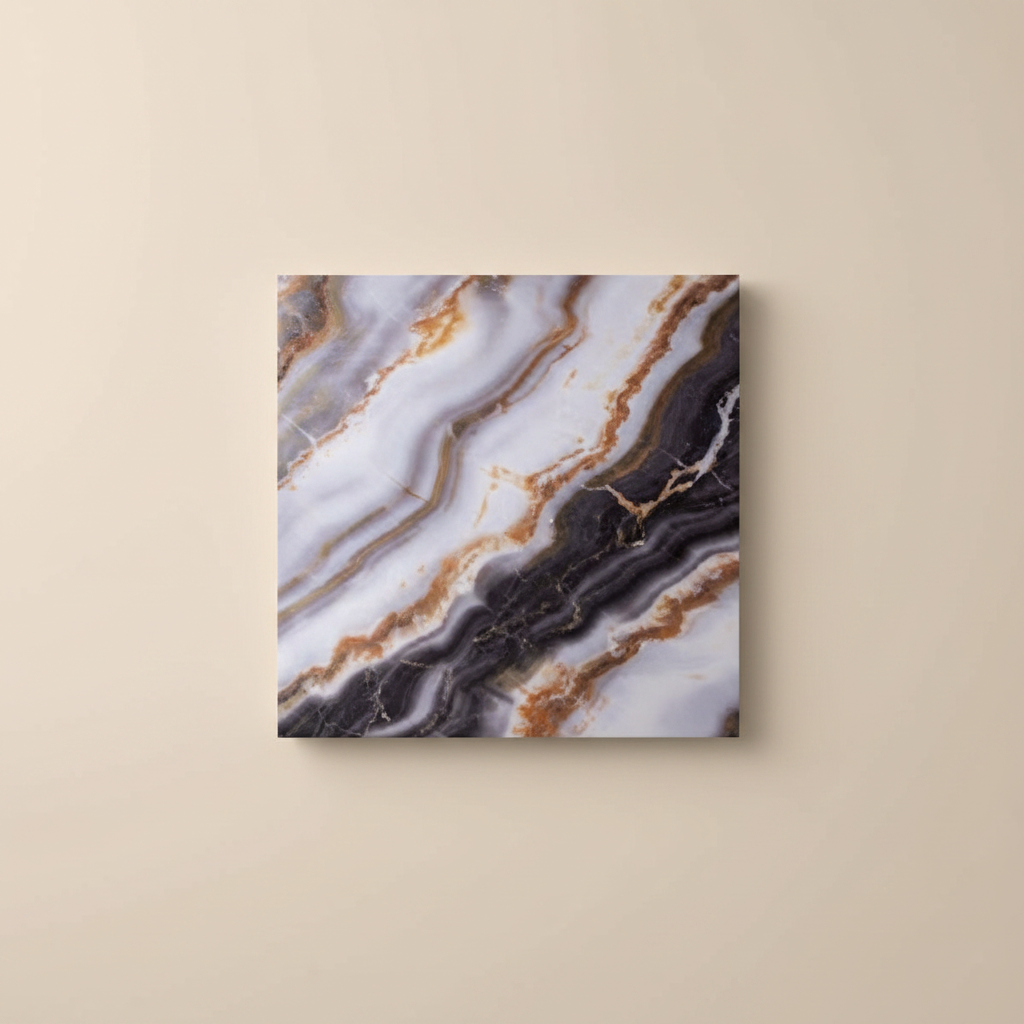 Antik Gold PVC Wandpaneel 260 x 122 cm – Edle Onyx-Steinoptik mit Goldakzenten