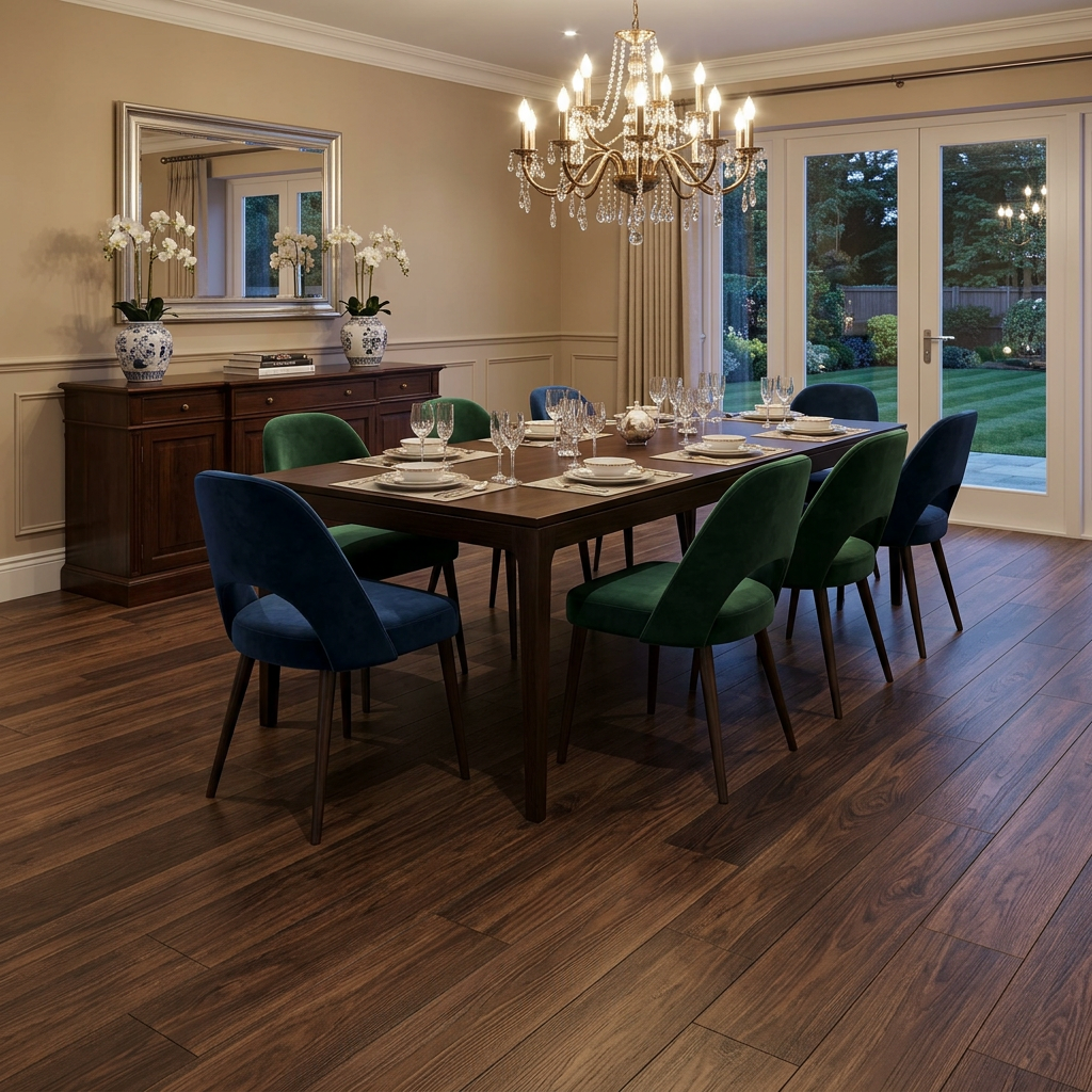 Walnuss Dunkel SPC Vinylboden – Wasserfester Klick Vinylboden 6 mm