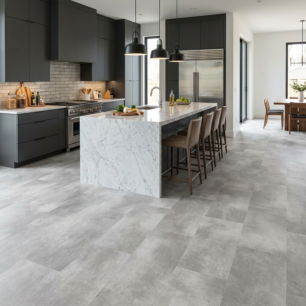 Beton Hellgrau SPC Vinylboden – Wasserfester Klickboden 6 mm