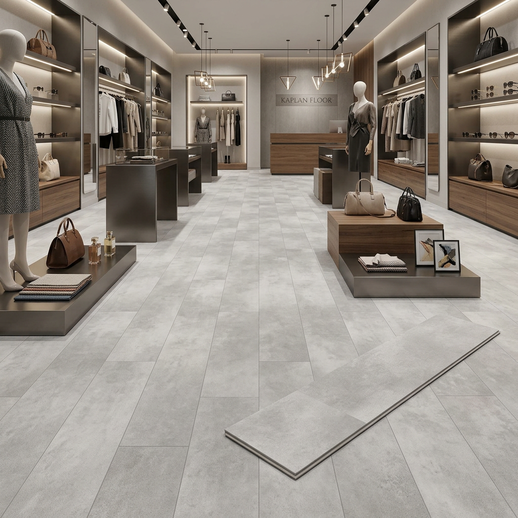 Beton Hellgrau SPC Vinylboden – Wasserfester Klickboden 6 mm