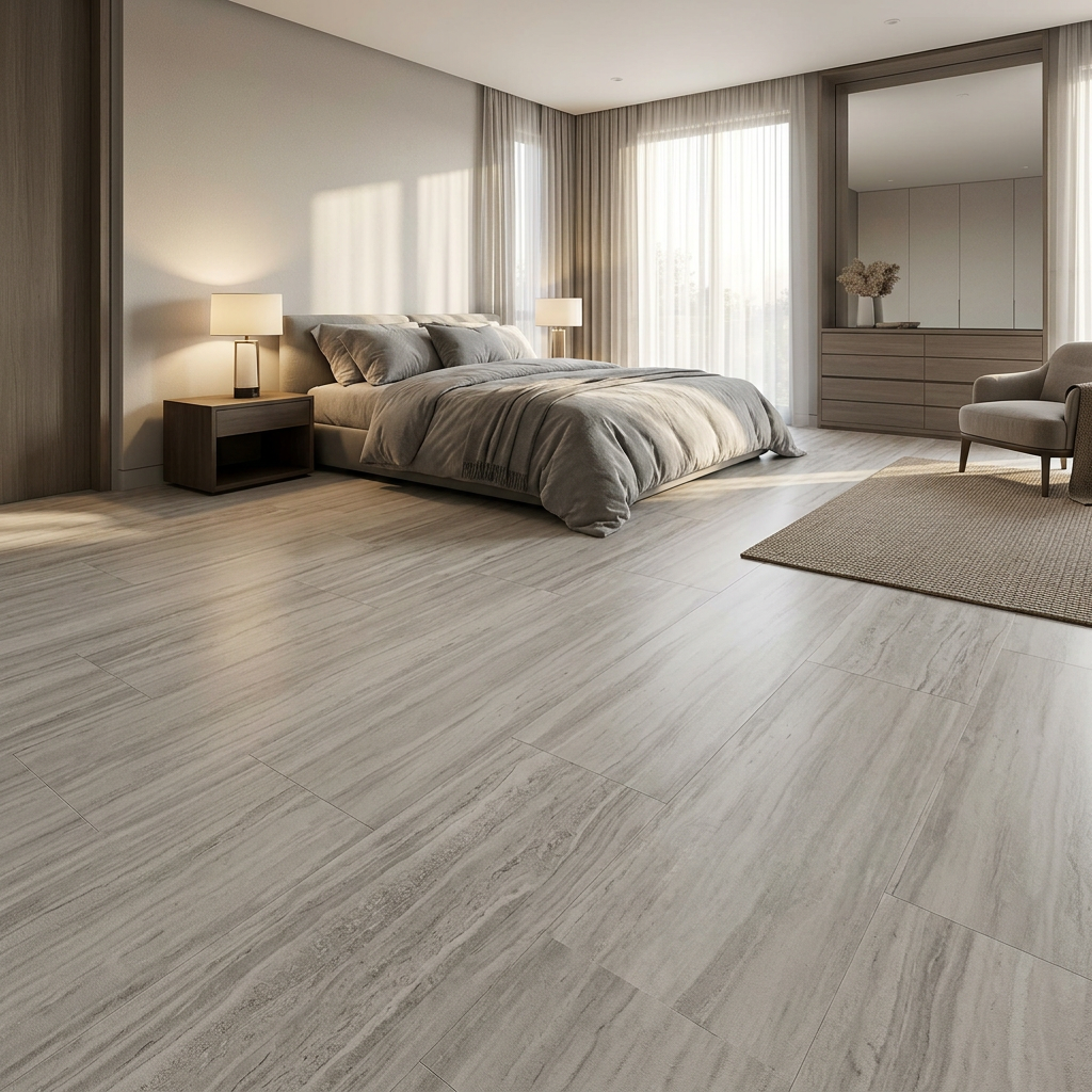 Travertin Weiß SPC Vinylboden – Wasserfester Klickboden 6 mm