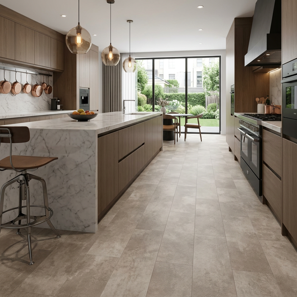 Beton Beige SPC Vinylboden – Wasserfester Klickboden 6 mm