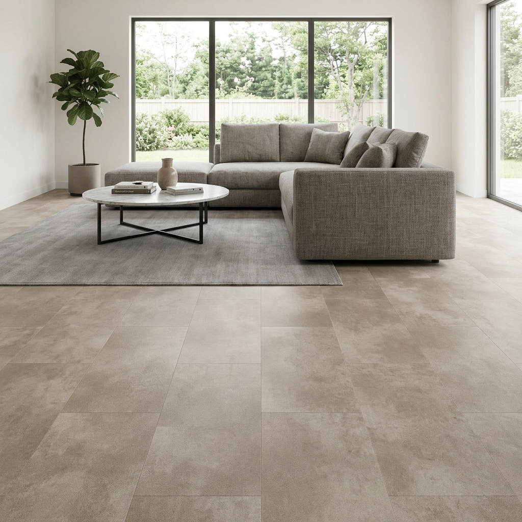 Beton Beige SPC Vinylboden – Wasserfester Klickboden 6 mm