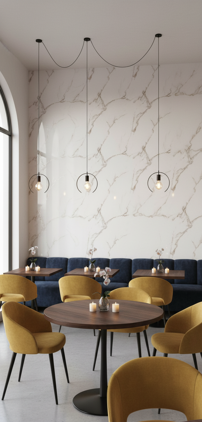 Carrara Pearl PVC Wandpaneel 260 x 122 cm – Weiße Marmoroptik mit feinen Gold- und Grauakzenten