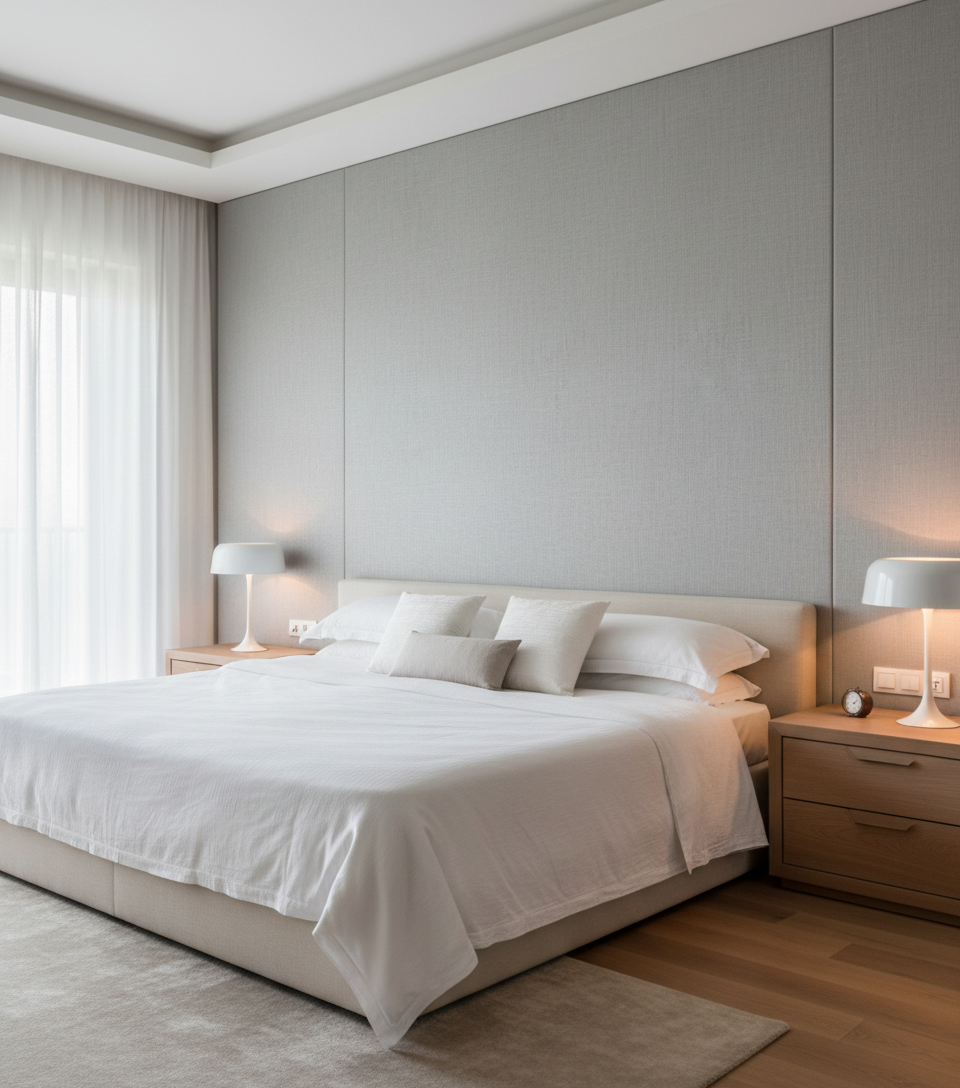 BambooCore Linen Grey WPC Wandpaneel – Bambus Wandpaneel 280 × 120 cm