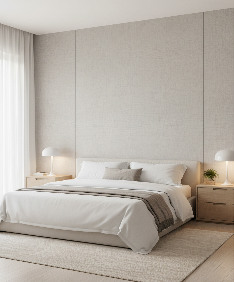 BambooCore Sand Linen WPC Wandpaneel – Bambus Wandpaneel 280 × 120 cm