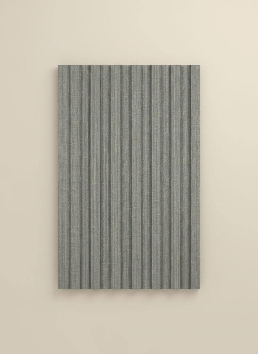 BambooCore Graphite Linen 3D WPC Wandpaneel – Bambus Strukturpaneel 280 cm