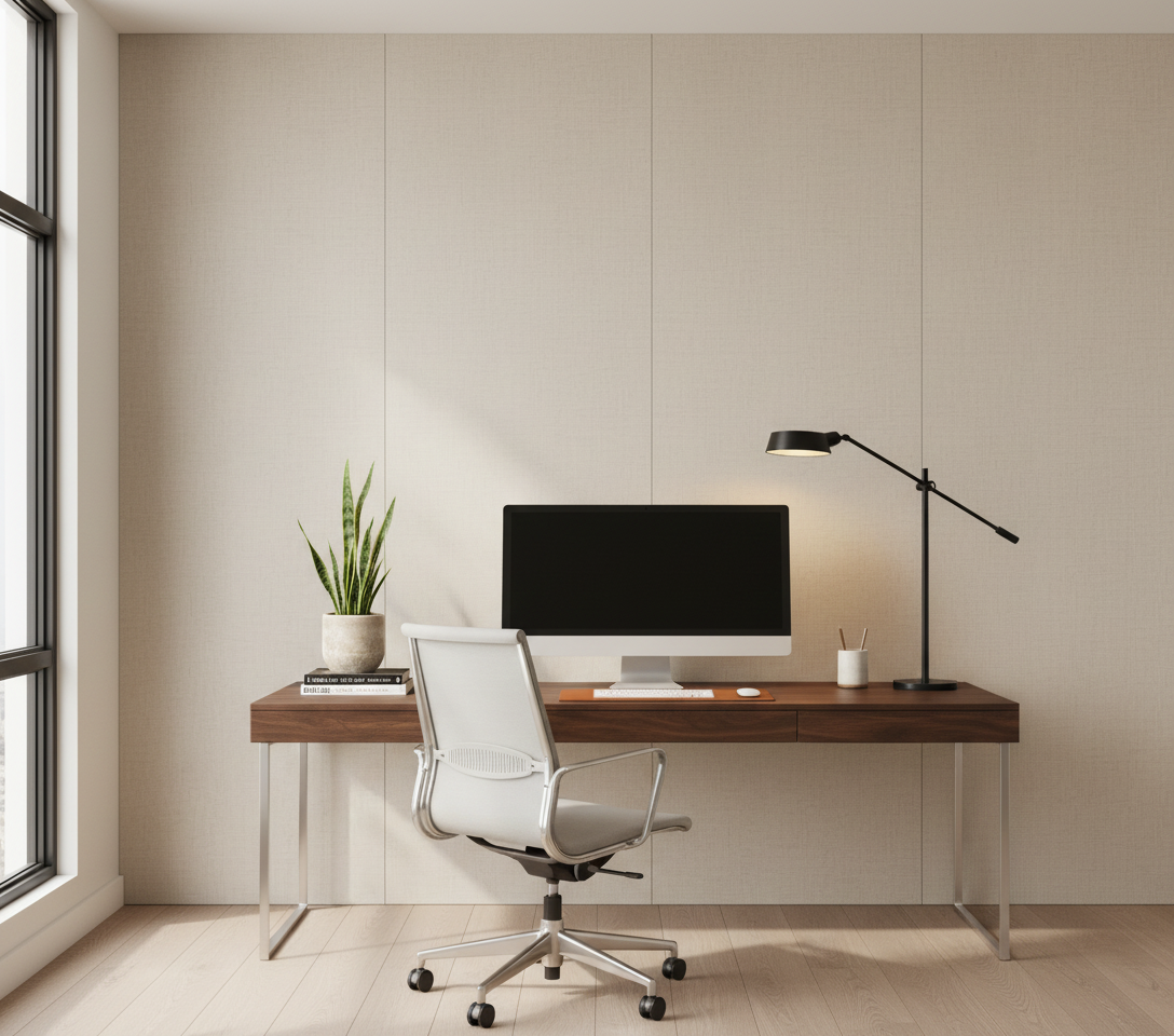 BambooCore Pearl Cream WPC Wandpaneel – Bambus Wandpaneel 280 × 120 cm