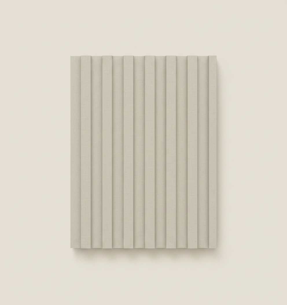 BambooCore Pearl Cream 3D WPC Wandpaneel – Bambus Strukturpaneel 280 cm