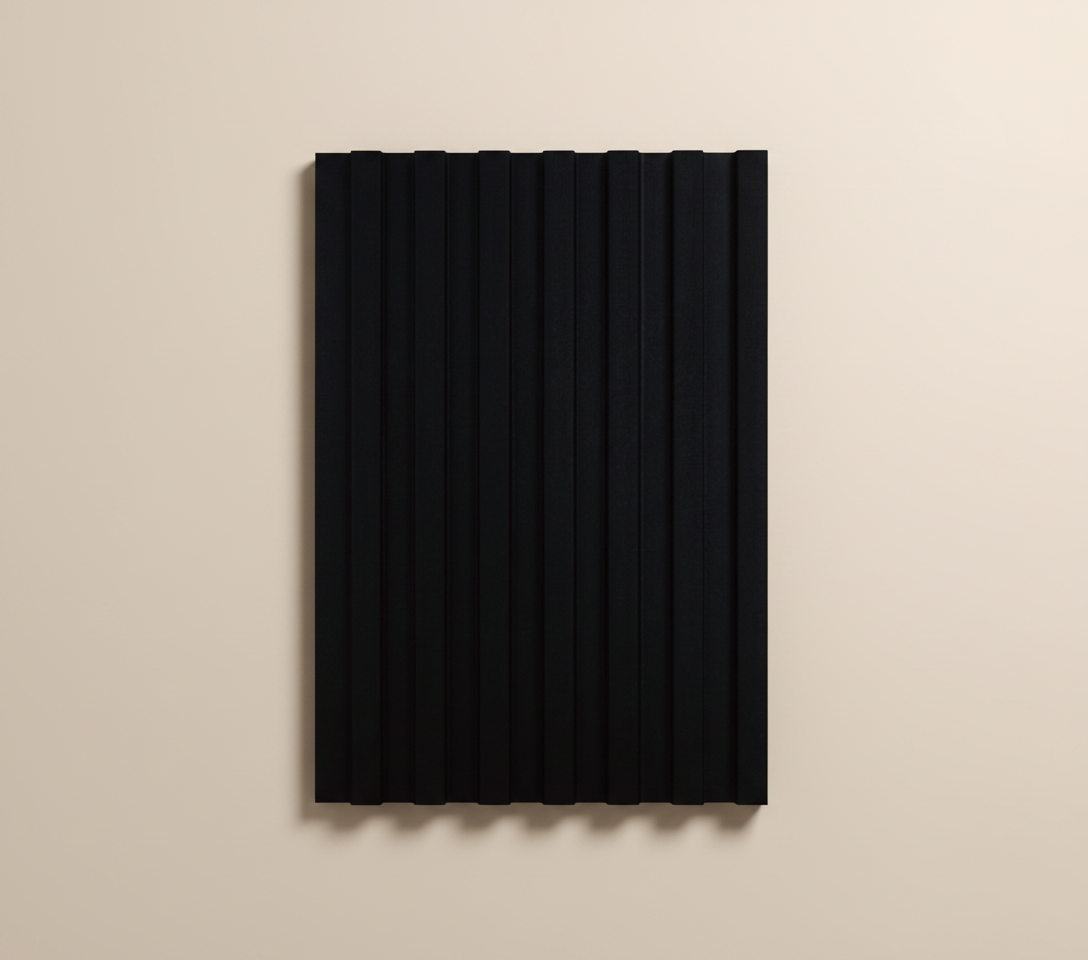 BambooCore Obsidian Black 3D WPC Wandpaneel – WPC Strukturpaneel 280 cm