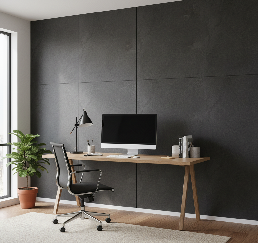 BambooCore Slate Anthracite WPC Wandpaneel – 280 × 120 cm
