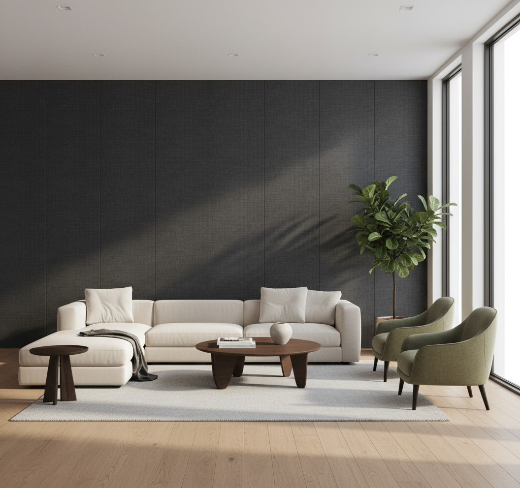 BambooCore Slate Anthracite WPC Wandpaneel – 280 × 120 cm