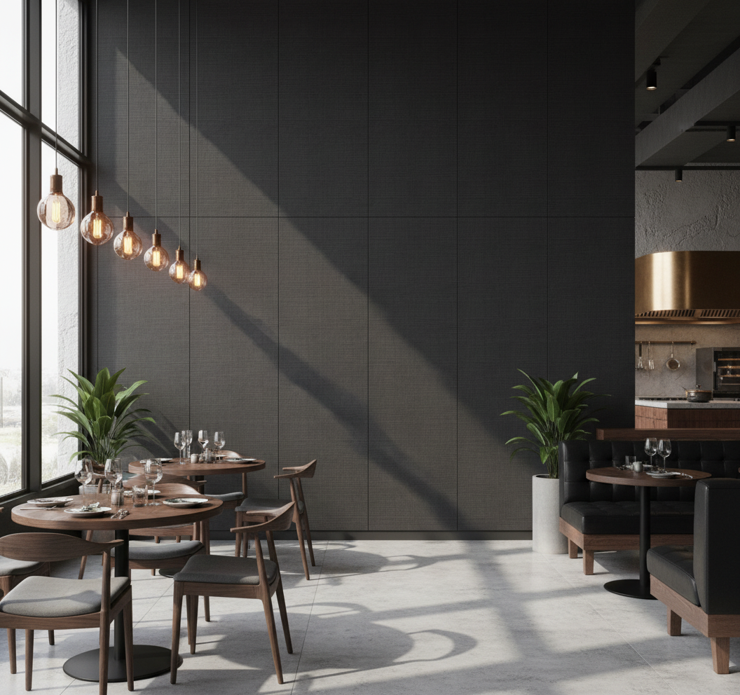 BambooCore Slate Anthracite WPC Wandpaneel – 280 × 120 cm