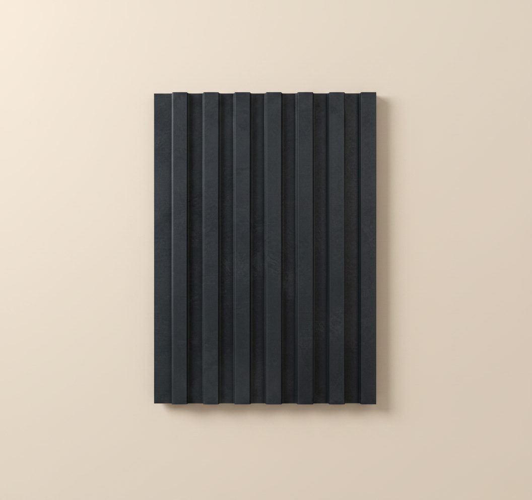 BambooCore Slate Anthracite 3D WPC Wandpaneel – WPC Strukturpaneel 280 cm