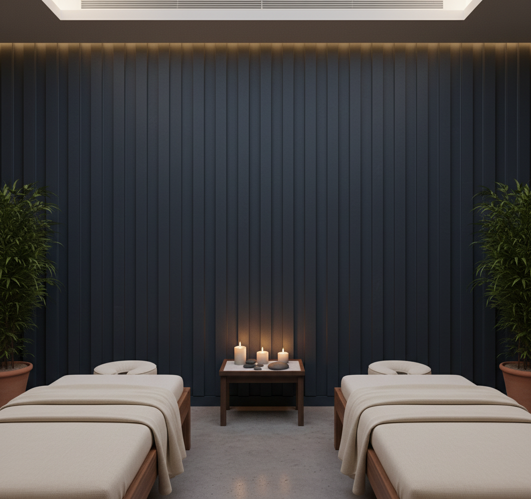 BambooCore Slate Anthracite 3D WPC Wandpaneel – WPC Strukturpaneel 280 cm