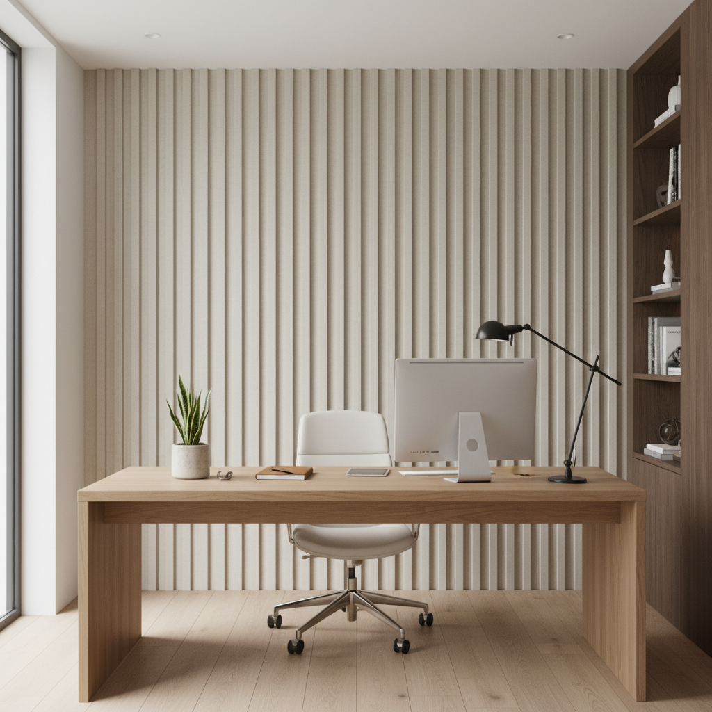 BambooCore Silver Linen 3D WPC Wandpaneel – WPC Strukturpaneel 280 cm