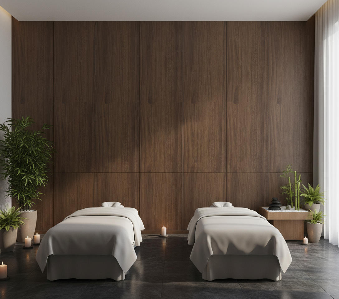 BambooCore Walnut Wood WPC Wandpaneel – Holzoptik Wandpaneel 280 × 120 cm