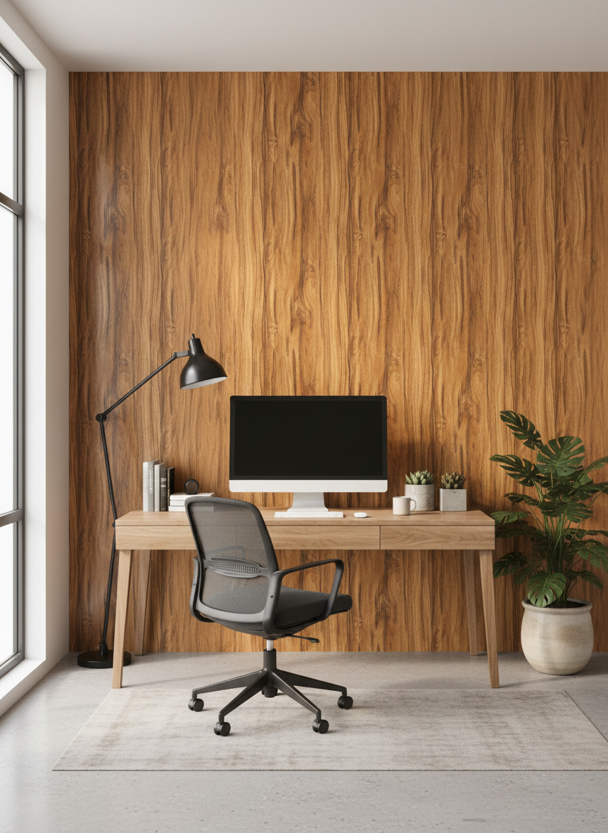 Olive Wood PVC nástěnný panel s dřevěným vzhledem 280 × 122 cm