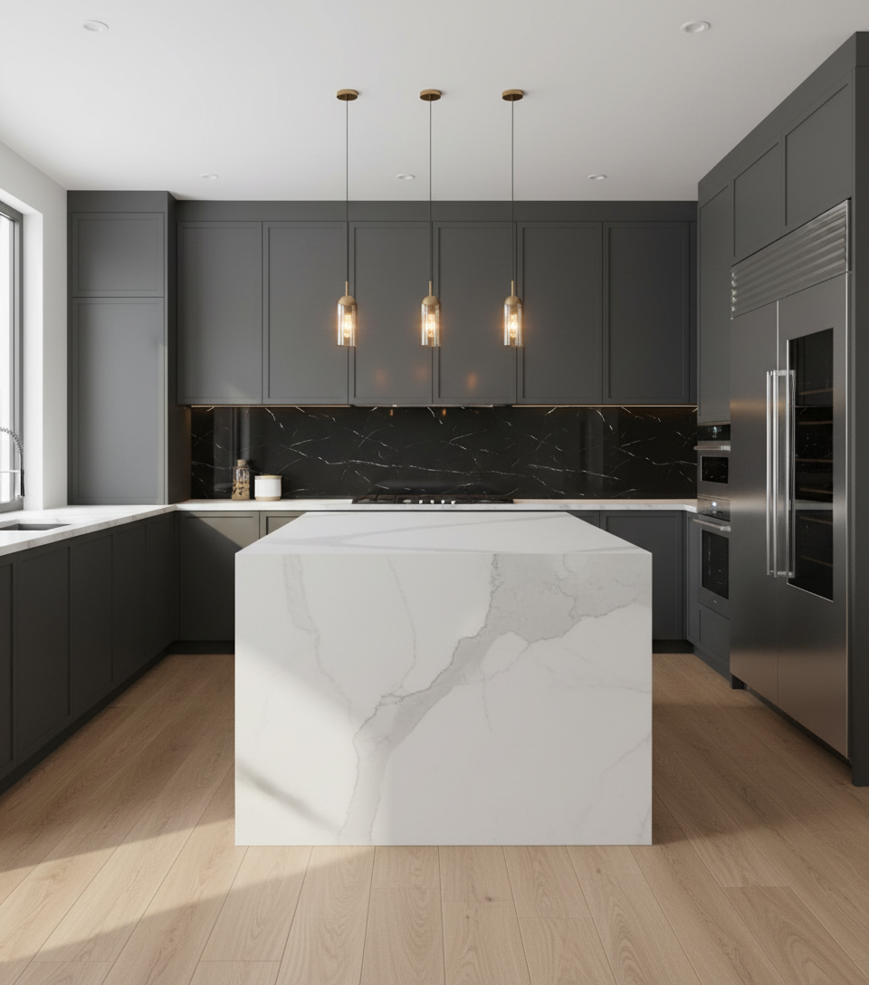 Nero Marquina SPC nástěnný panel s mramorovým vzhledem 280 × 122 cm