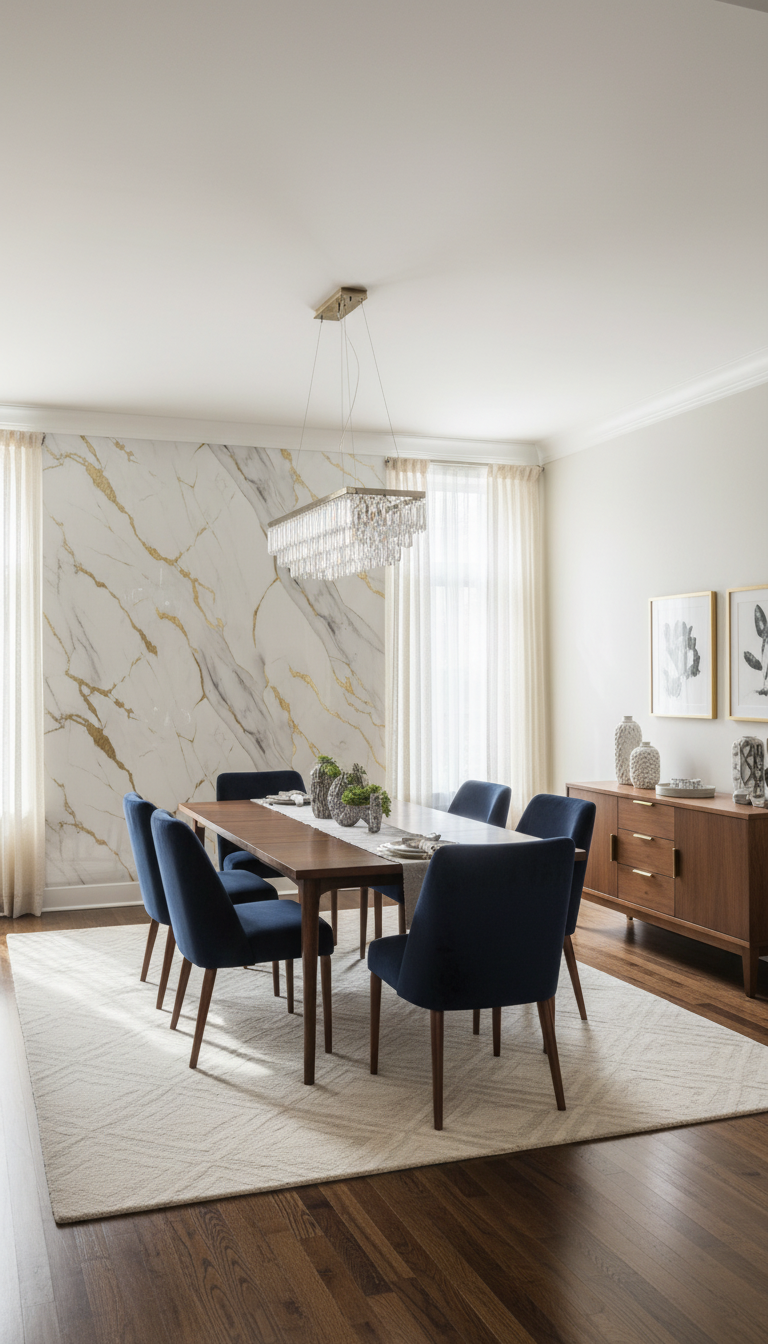 Carrara Gold PVC Wandpaneel Marmoroptik 260 × 122 cm